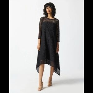 Joseph Ribkoff Sz 8 black handkerchief Dress